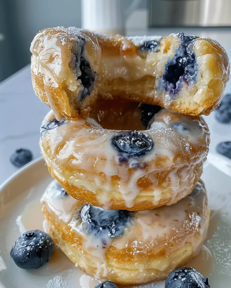 Baked Blueberry Donuts