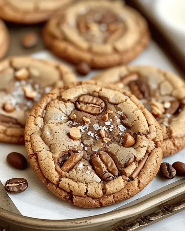Brown Butter Coffee Toffee Cookies