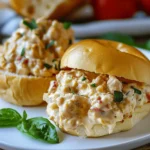 Chicken Alfredo Sloppy Joes