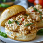 Chicken Alfredo Sloppy Joes