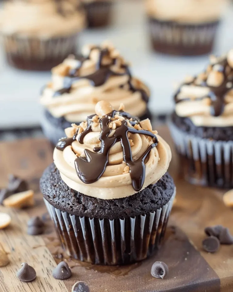 Chocolate Peanut Butter Cupcakes