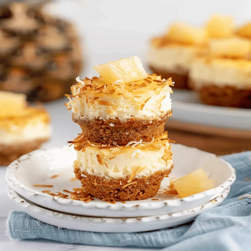 Coconut Pineapple Cheesecake (Minis)
