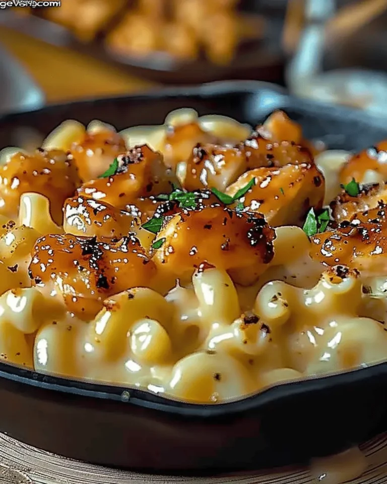 Creamy Honey Pepper Chicken Mac and Cheese Delight