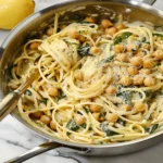 Creamy Lemon Chickpea Pasta