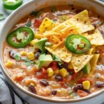 Crockpot Vegetarian Tortilla Soup