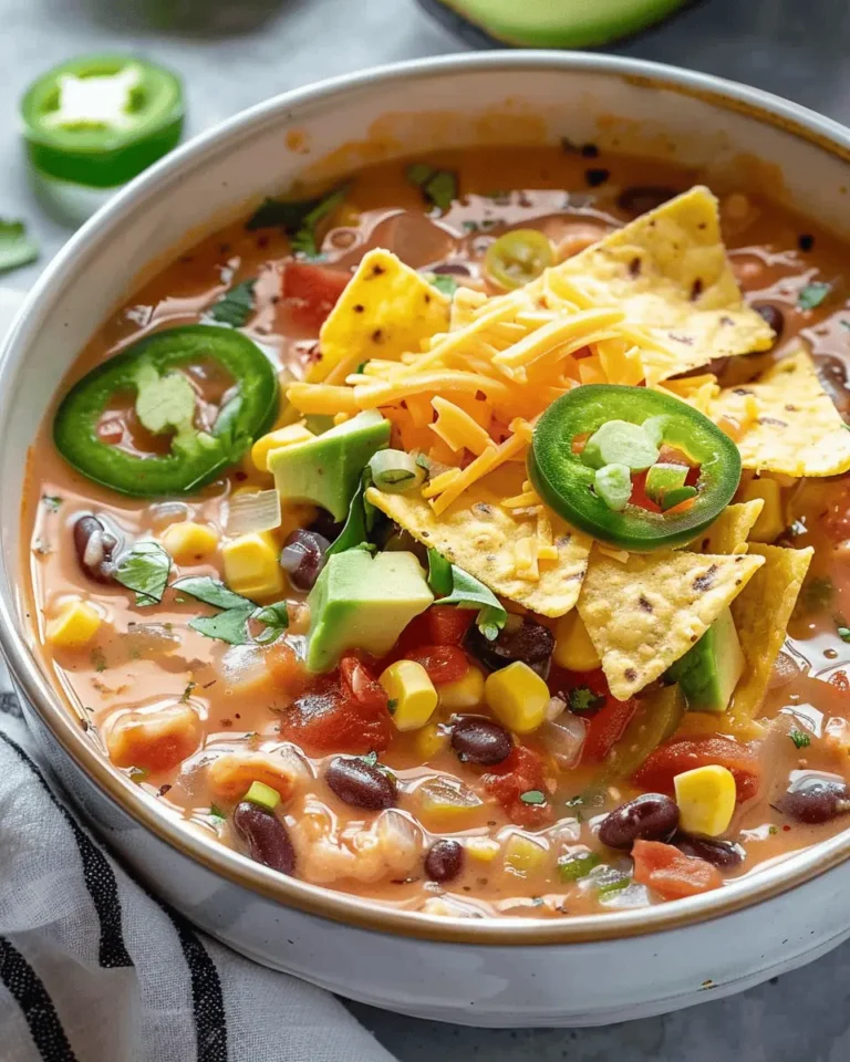 Crockpot Vegetarian Tortilla Soup