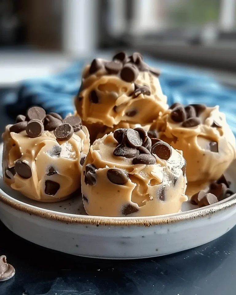 Frozen Greek Yogurt Peanut Butter Bites with Chocolate Chips: Indulge in This Easy Homemade Treat