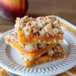 Gluten Free Vegan Peach Crumb Bars
