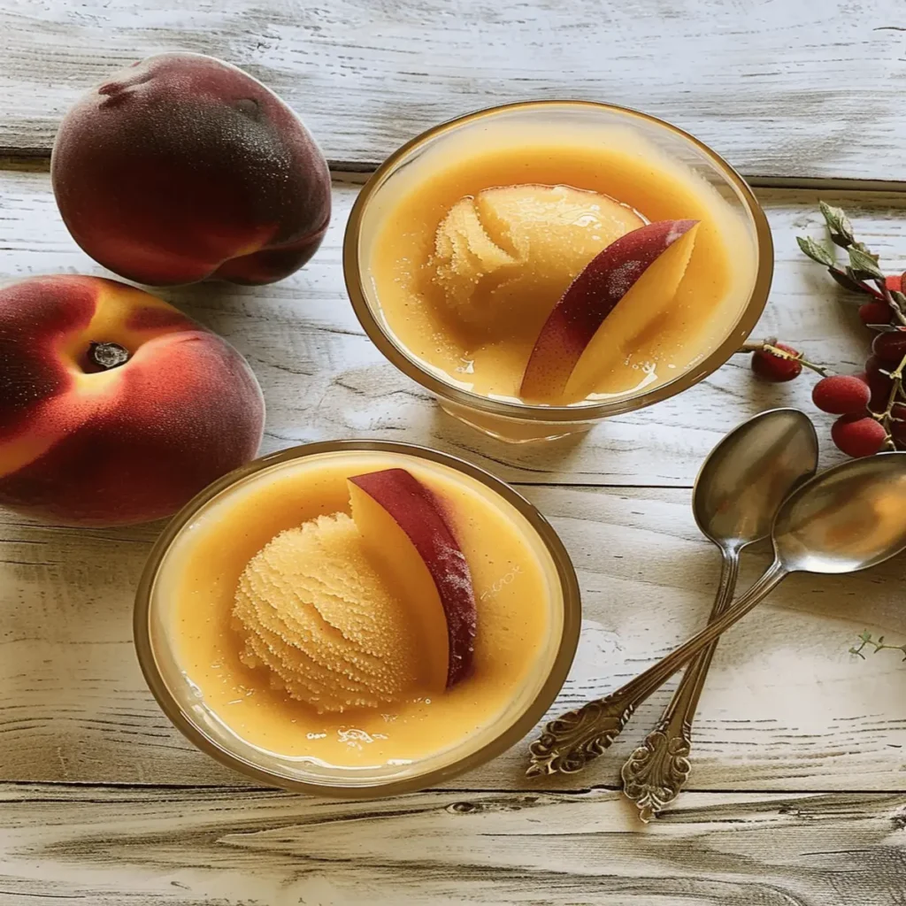 Homemade Peach Sorbet Recipe: A Refreshing Summer Treat
