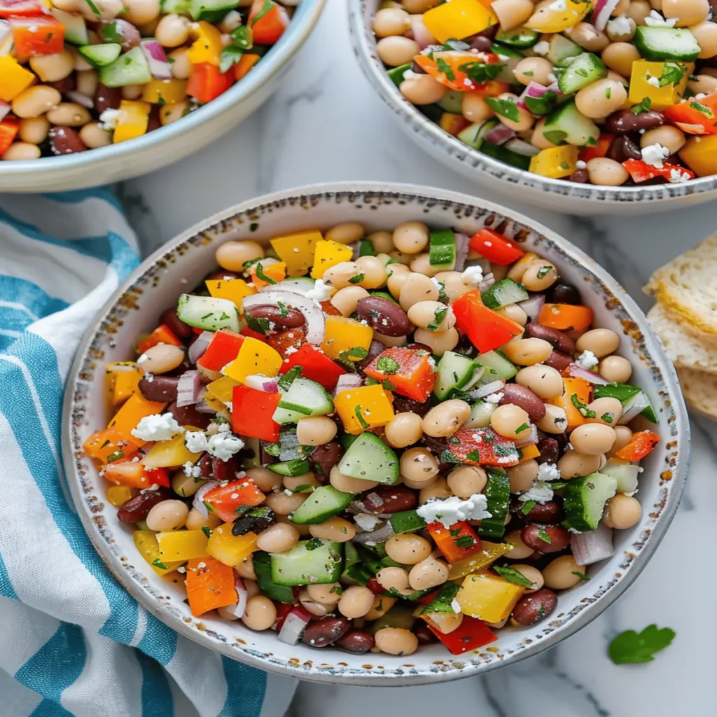 Mediterranean Dense Bean Salad