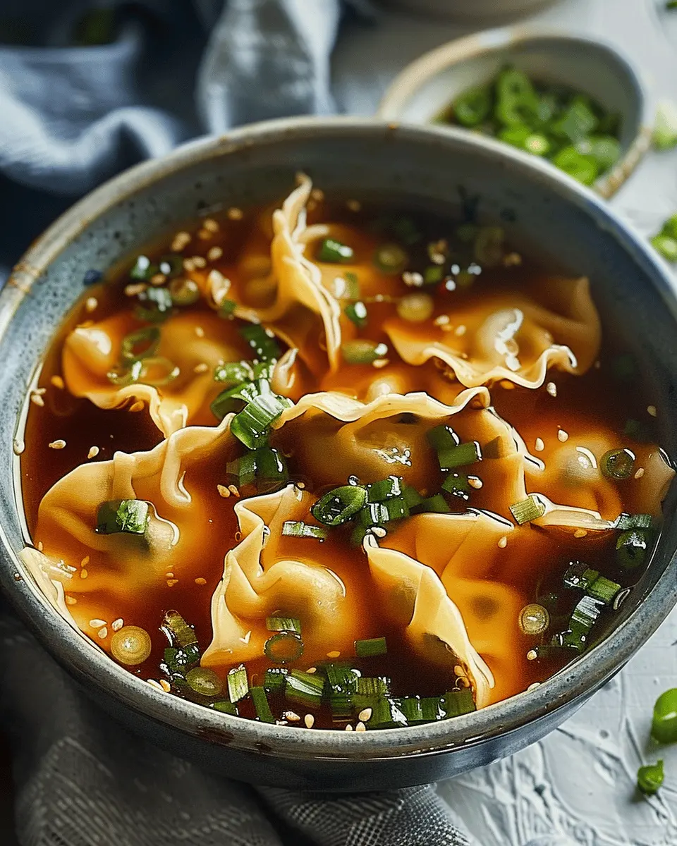 Potsticker Soup: Easy Comfort Food with Turkey Bacon and Beef