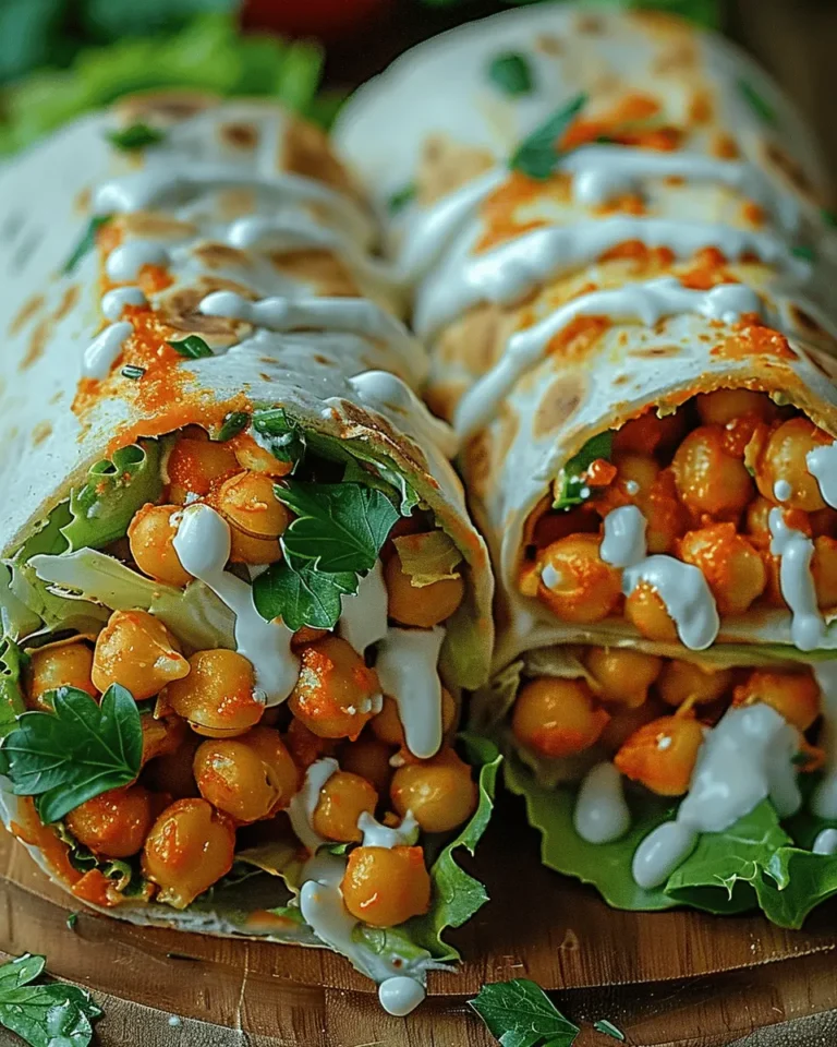Spicy Buffalo Chickpea Wraps: A Flavorful Plant-Based Delight
