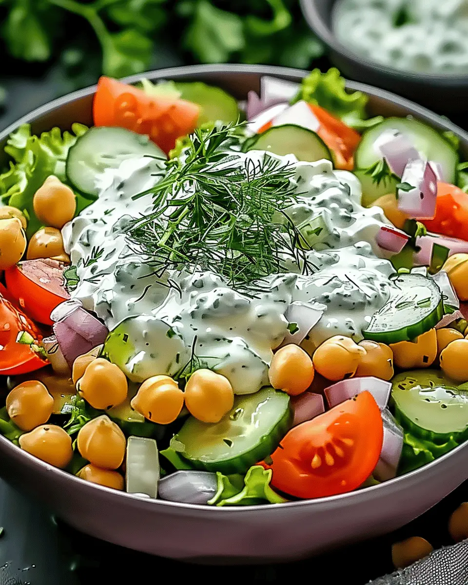 Tzatziki Chickpea Salad: A Refreshing Twist for Your Table