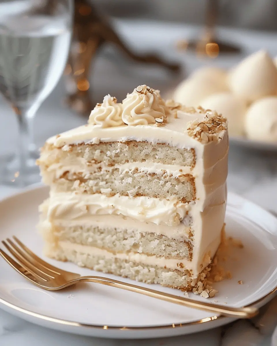 White Almond Wedding Cake: The Best Homemade Delight to Celebrate Love