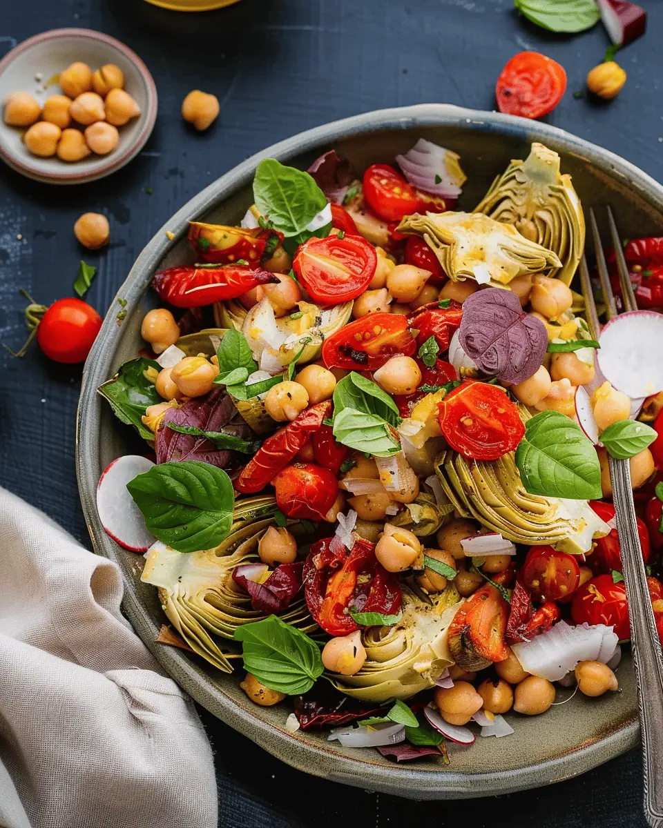 Tuscan Artichoke Salad with Chickpeas: A Fresh, Easy Delight
