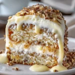 White German Chocolate Cake with Cheesecake Center