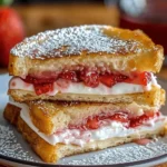 Fried Strawberry Cheesecake Sandwiches