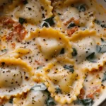 Creamy Tuscan Ravioli Soup : Comfort in Every Spoonful