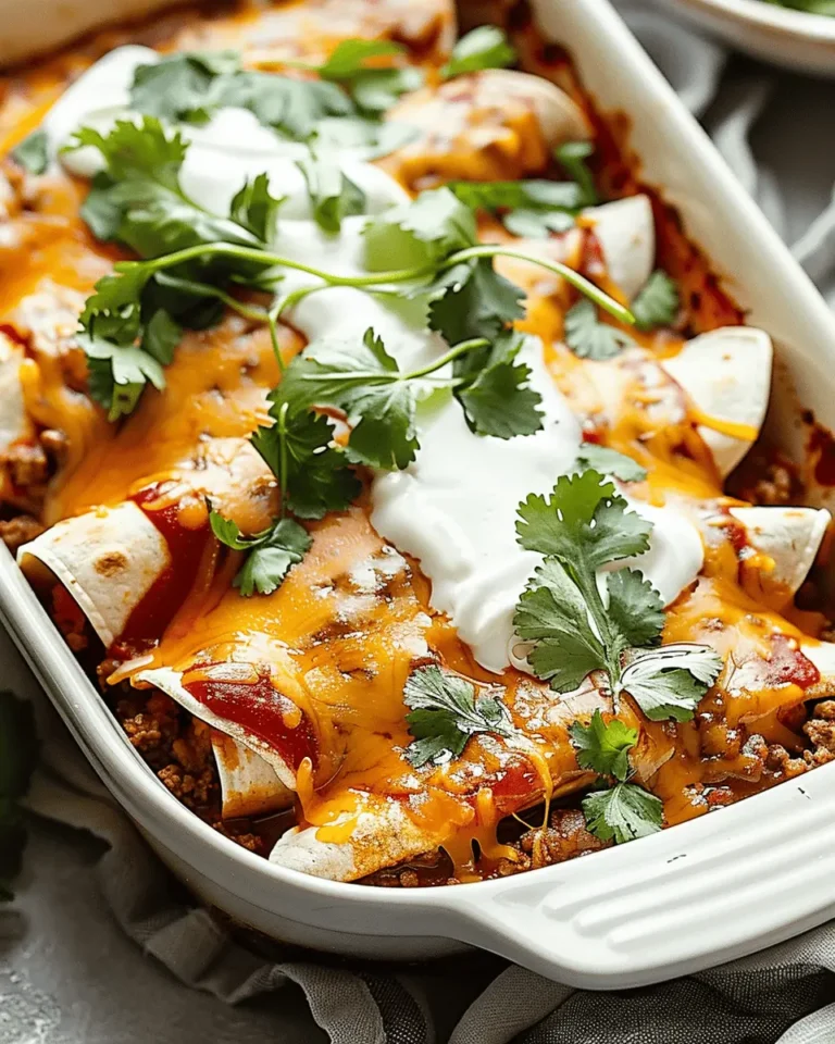 Easy Ground Beef Enchiladas