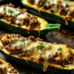 Easy Ground Beef Zucchini Boats (Healthy & Delicious)