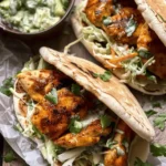 Sheet Pan Chicken Pitas with Herby Ranch Slaw