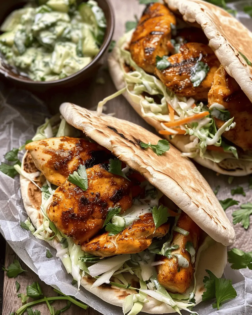 Sheet Pan Chicken Pitas with Herby Ranch Slaw: Easy & Delicious