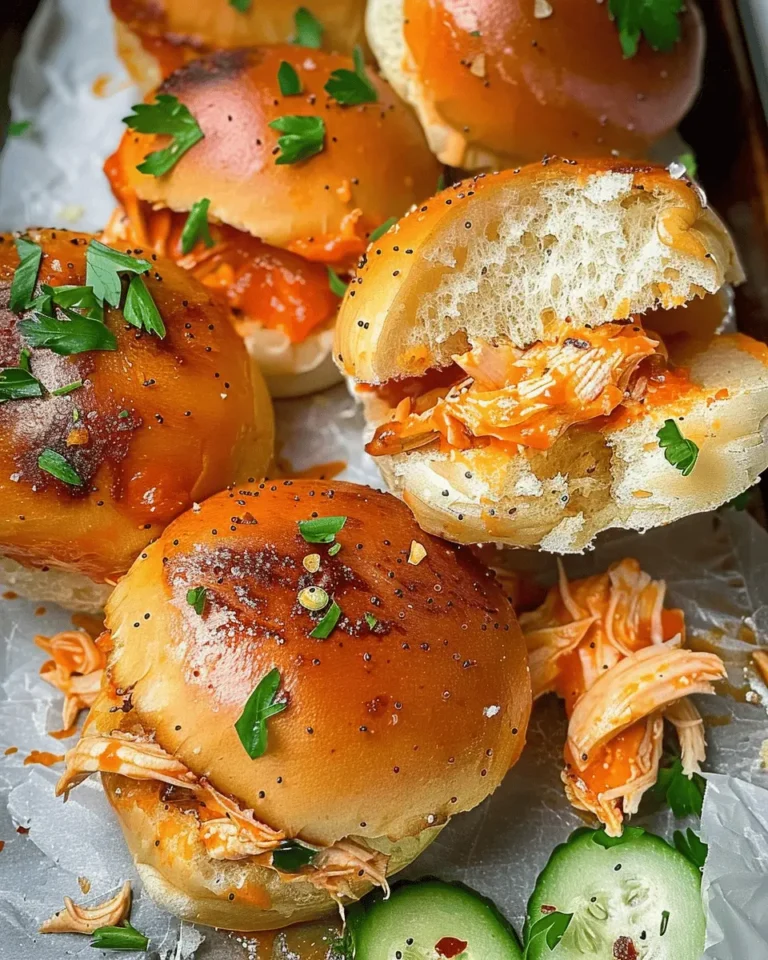 Spicy Buffalo Chicken Sliders