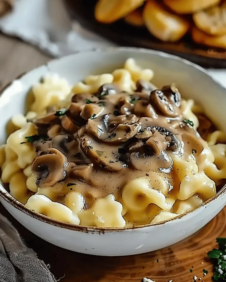 Authentic German Spaetzle with Mushroom Sauce Recipe