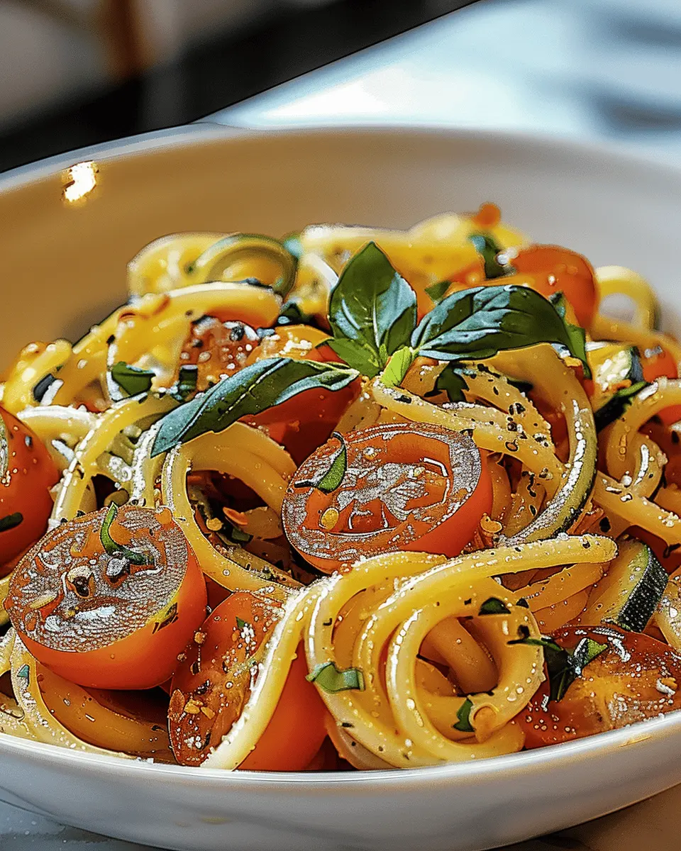Tomato Zucchini Pasta: Easy Comfort Food for Happy Hearts