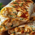 Ooey-Gooey Cheesy Garlic Chicken Wraps You’ll Devour