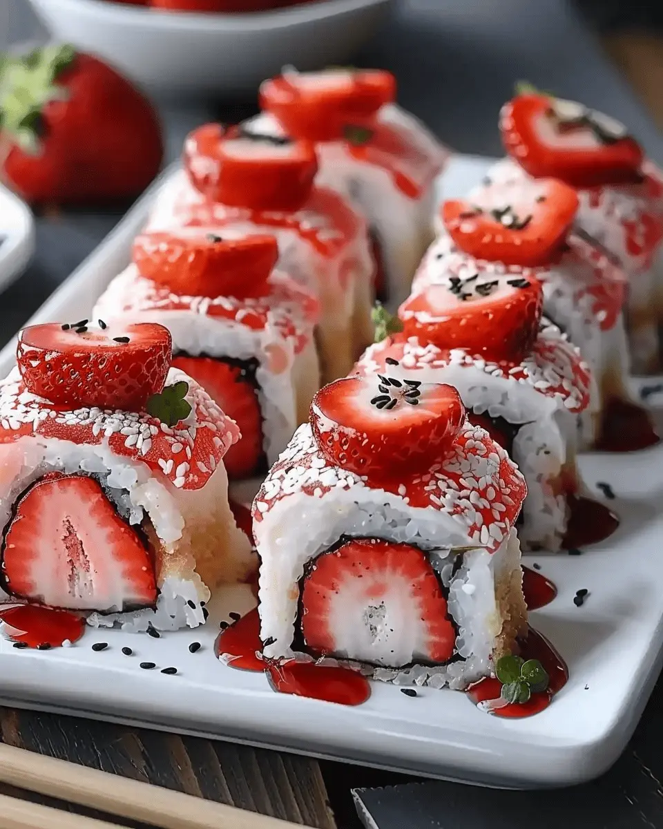 How to Make Strawberry Shortcake Sushi – A Fun & Easy Dessert Roll