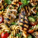 Grilled Chicken Pasta Salad with Balsamic Vinaigrette – Easy Recipe