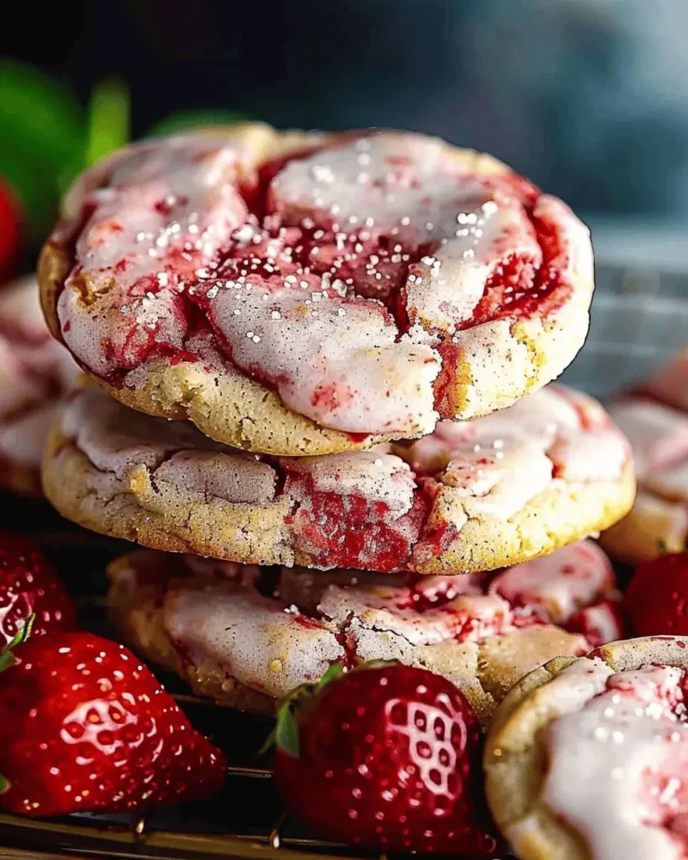 Double Strawberry Sugar Cookies