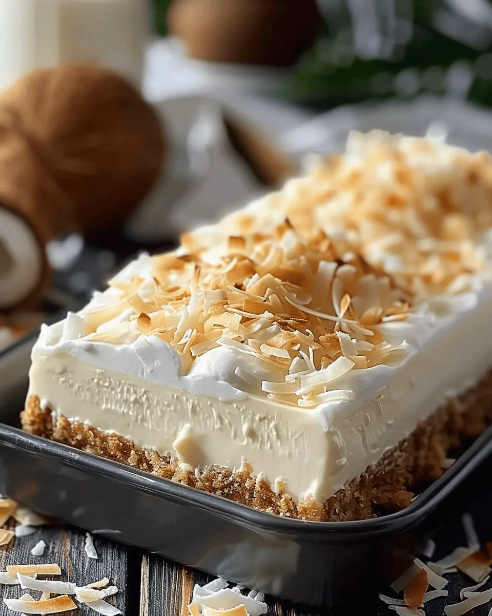 Coconut Cream Lush: Indulgent No-Bake Dessert for Every Occasion