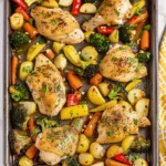 Sheet Pan Garlic Butter Chicken and Veggies