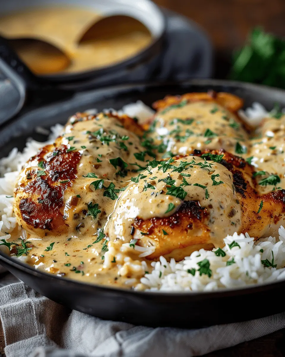 Sizzle Up Creamy Smothered Chicken And Rice: The Best Comfort Dish