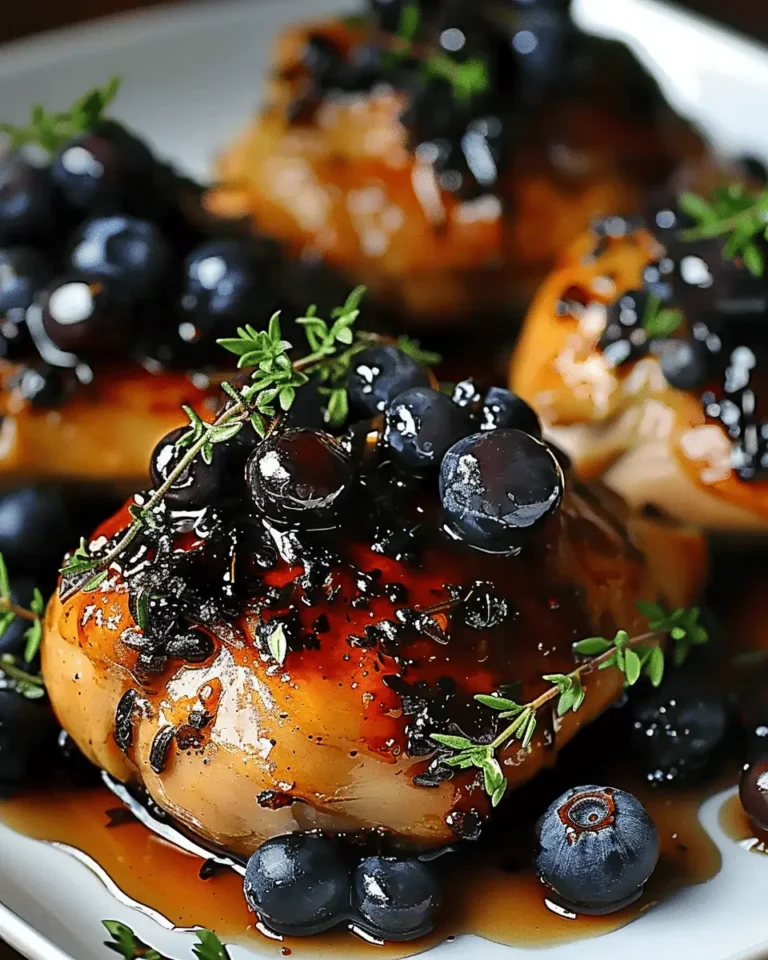The Best Blueberry Thyme Chicken (That Even Skeptics Can’t Resist!)