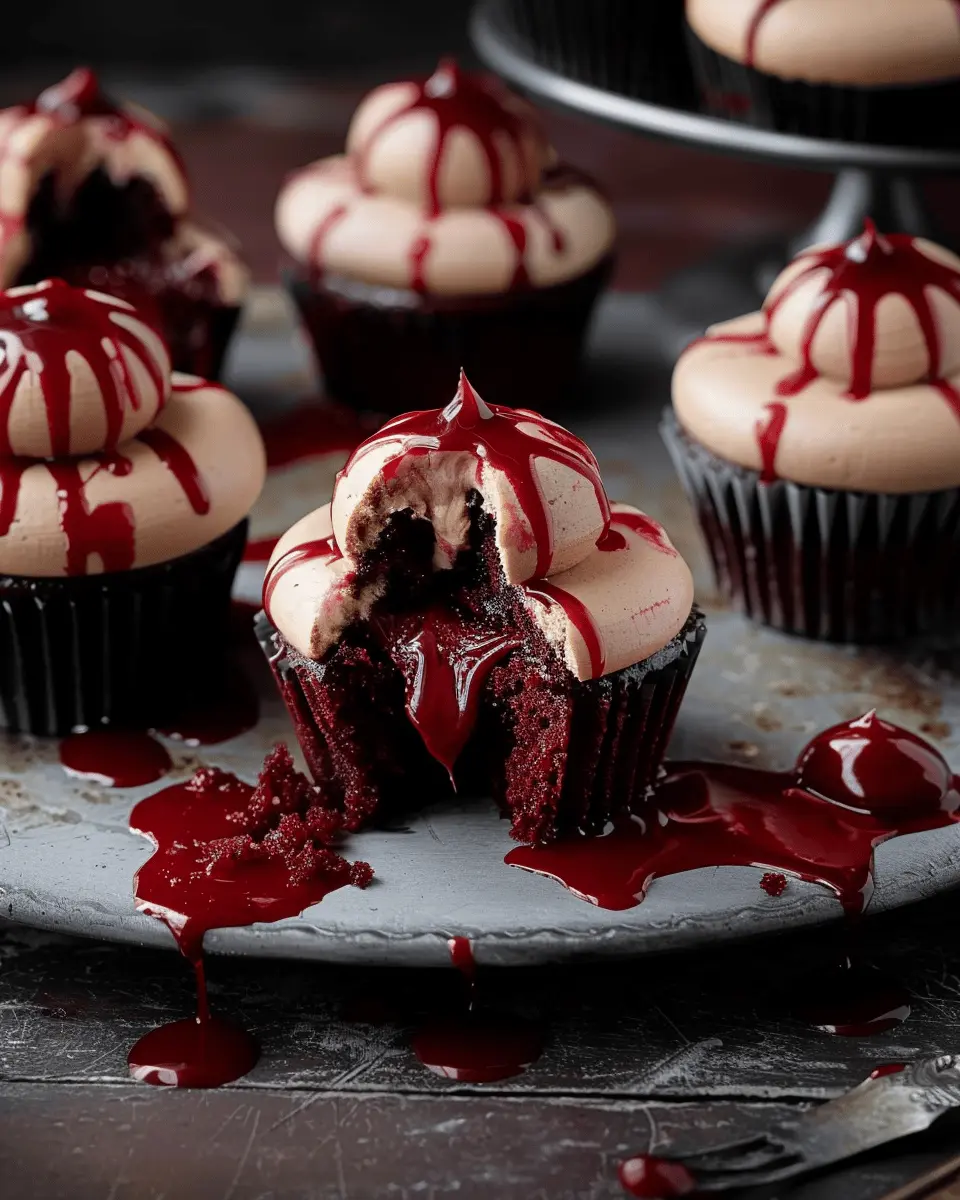 Vampire Bite Halloween Cupcakes: Deliciously Sinister Treats for Spooky Fun