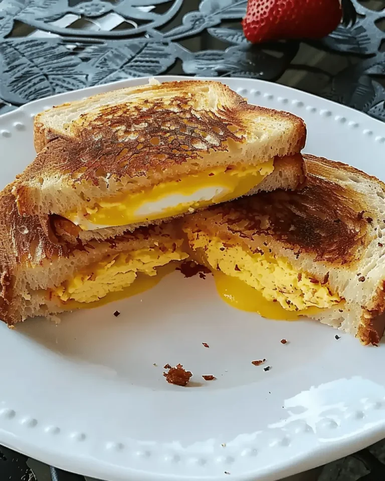 Scrambled Egg Grilled Cheese Sandwich