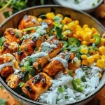 Delicious Street Corn Chicken Rice Bowl Recipe