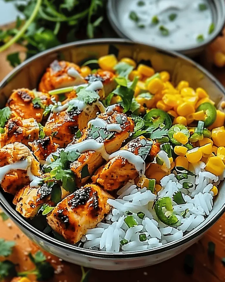 Delicious Street Corn Chicken Rice Bowl Recipe