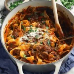 Dutch Oven Short Rib Ragu with Pappardelle