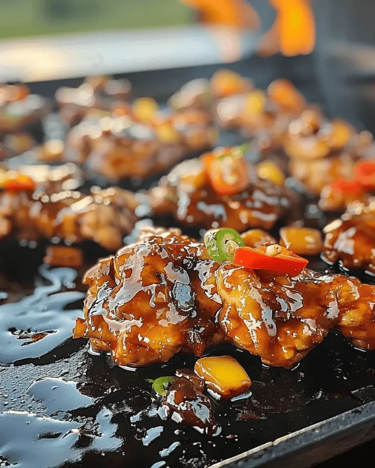 Blackstone Bourbon Chicken On The Griddle