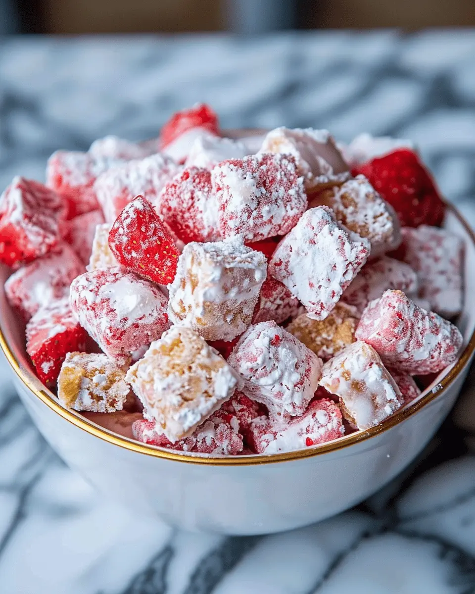 Strawberry Shortcake Puppy Chow: The Best Indulgent Treat