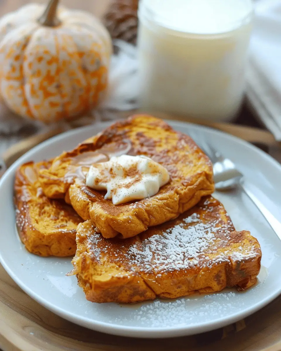 Pumpkin French Toast: Indulgent Delight with Brown Sugar Cinnamon Butter