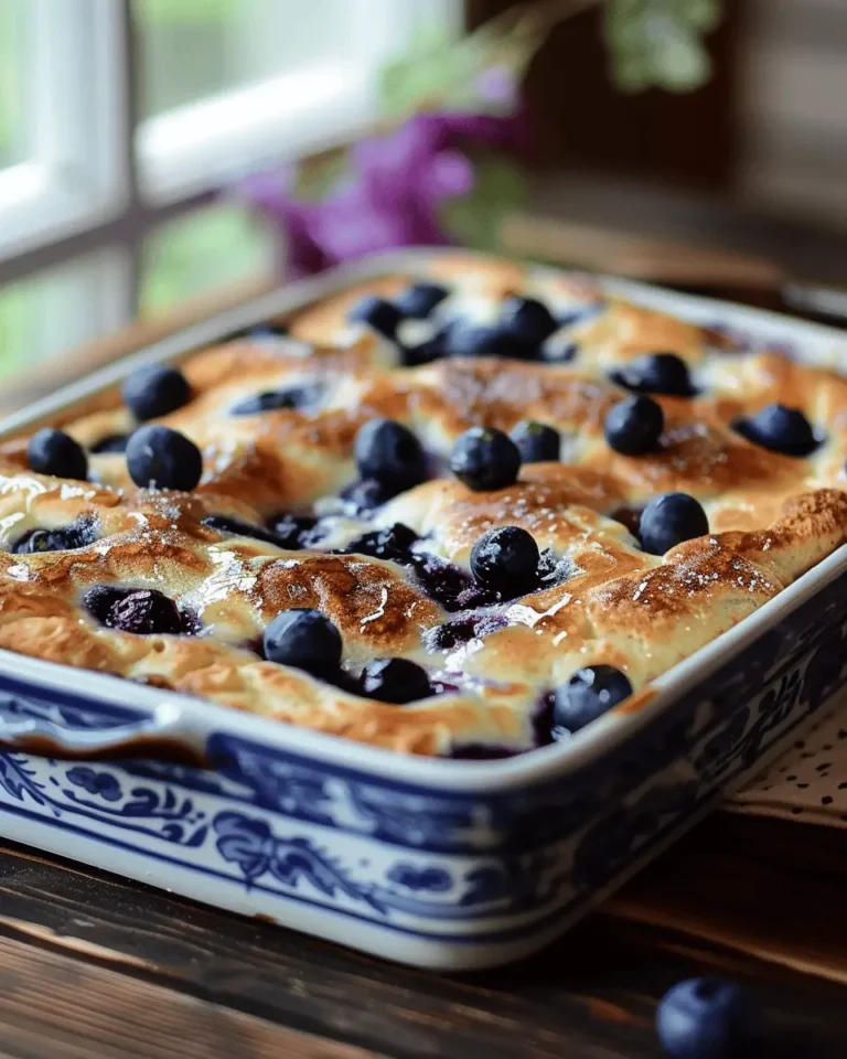Blueberry Buttermilk Pancake Casserole Recipe