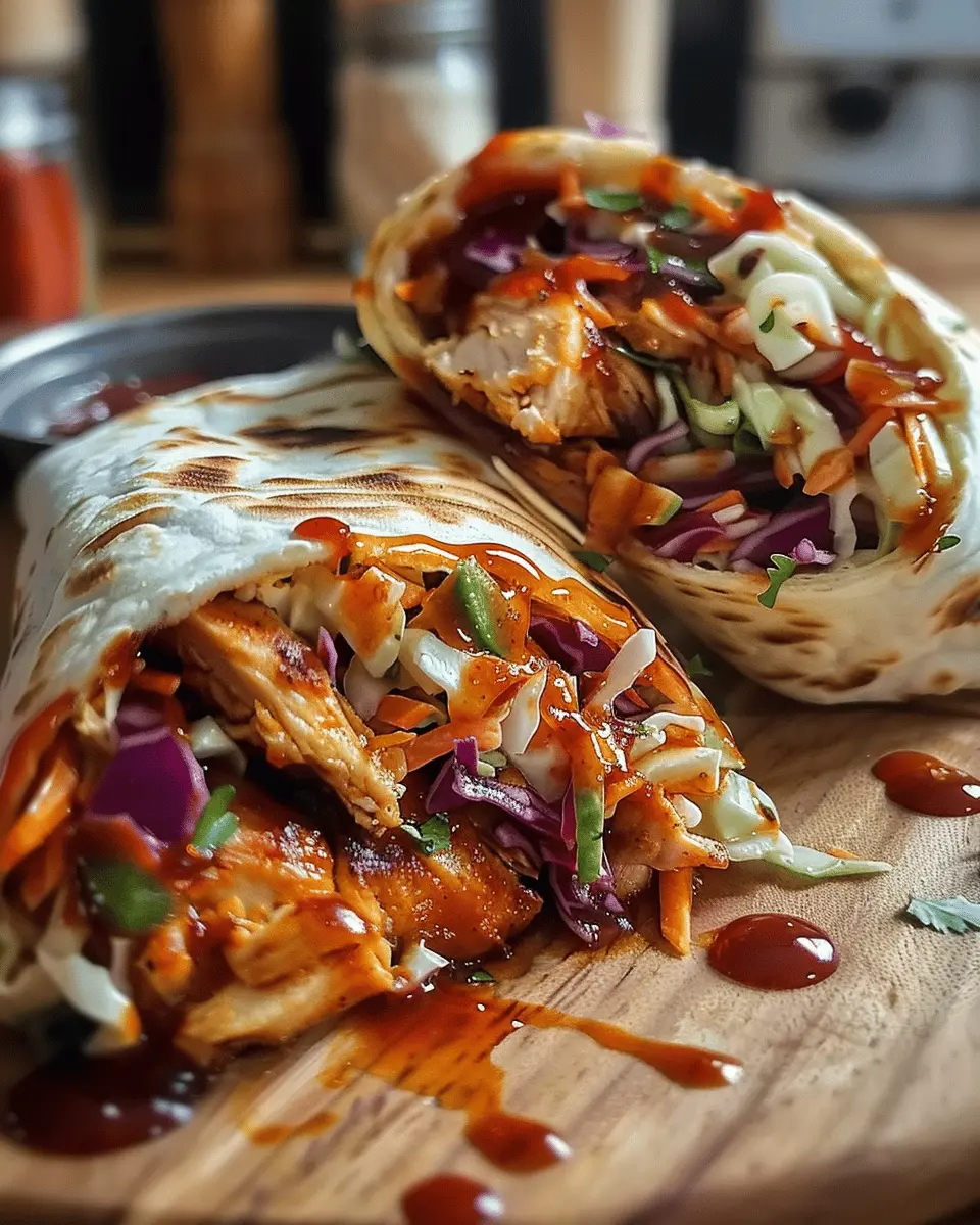 BBQ Chicken Coleslaw Wraps: Easy, Flavorful Delight Awaits