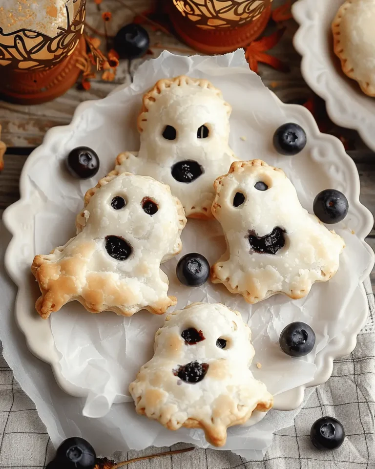 Vegan Blueberry Ghost Hand Pies