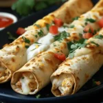 Baked Cream Cheese Chicken Taquitos