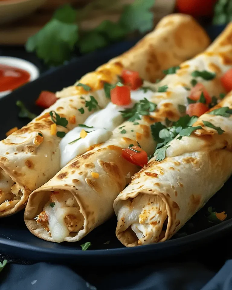 Baked Cream Cheese Chicken Taquitos